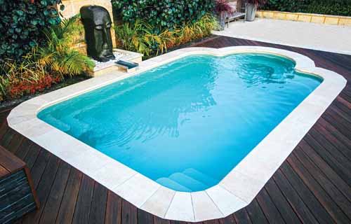 Leisure Pools Courtyard Roman fibreglass swimming pool design