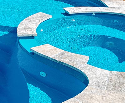 Leisure Pools Inground Fiberglass Pool Colour Crystal Blue