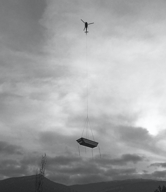 Leisure Pools Fibreglass Swimming Pool Transport With A Helicopter