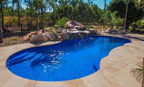 Leisure Pools Riviera fibreglass swimming pool design