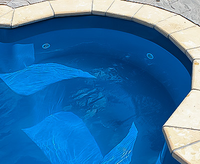 Leisure Pools Granite Colour Bermuda Blue Closeup