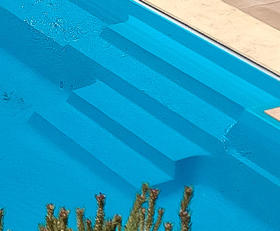Leisure Pools Granite Colour Coral Blue Closeup