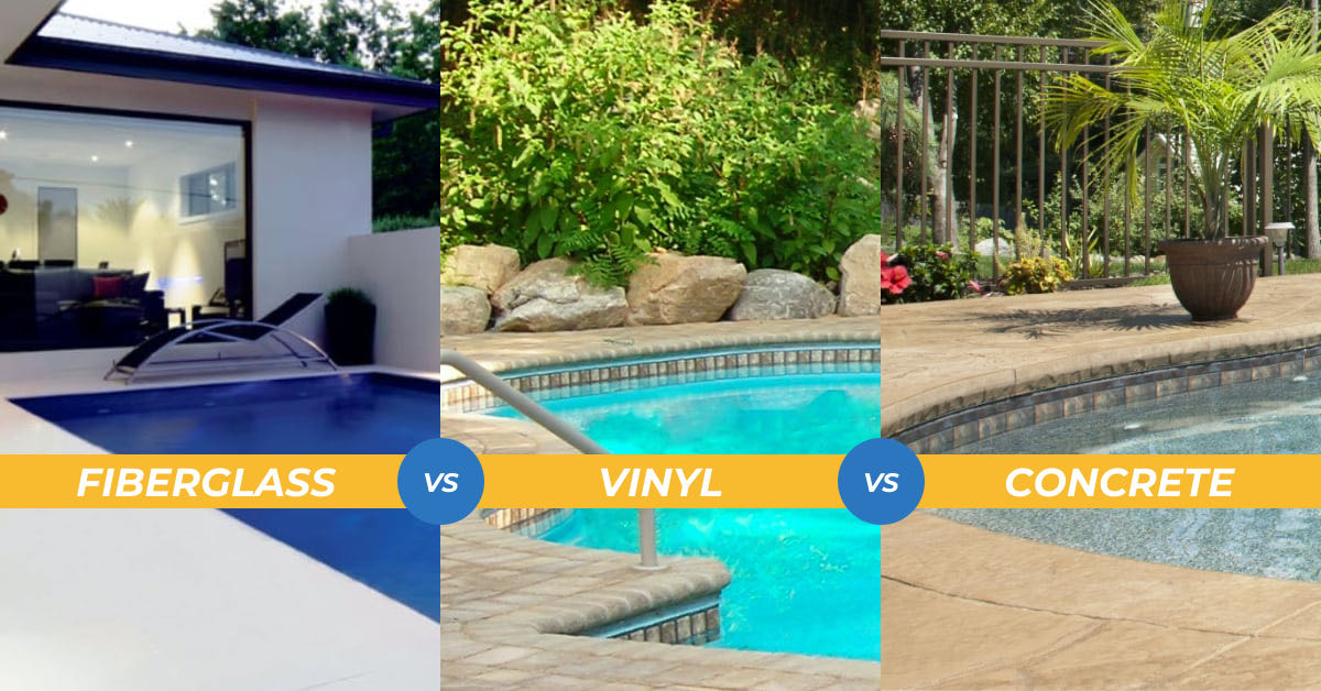 Fibreglass vs. Vinyl Pool vs. Concrete Pool