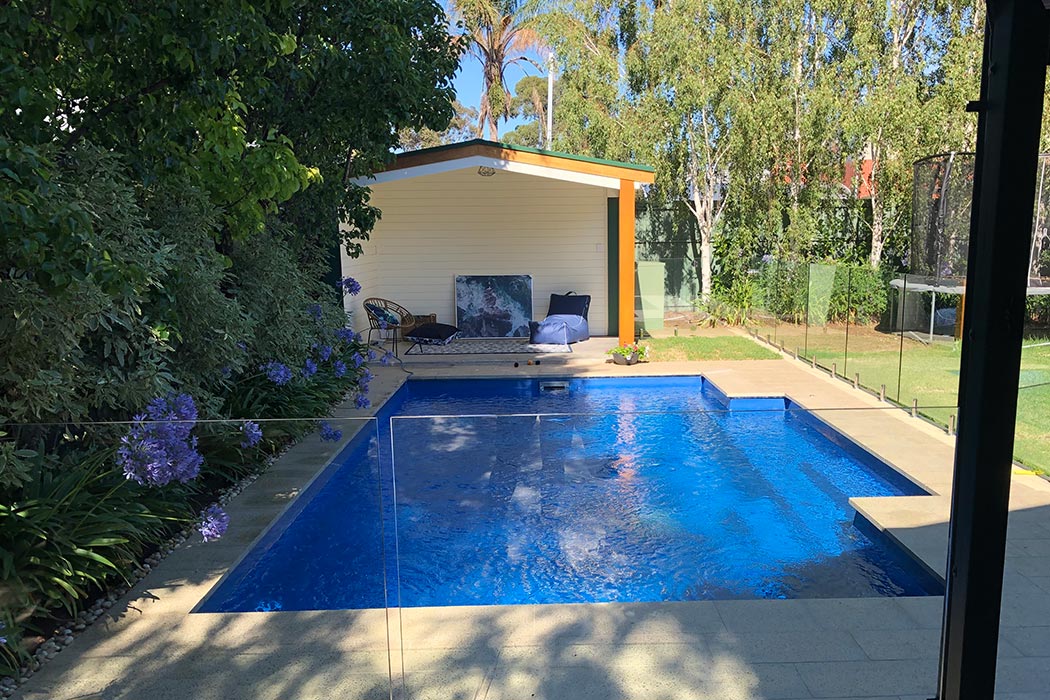 rectangle fibreglass swimming pool in Adelaide - The Elegance