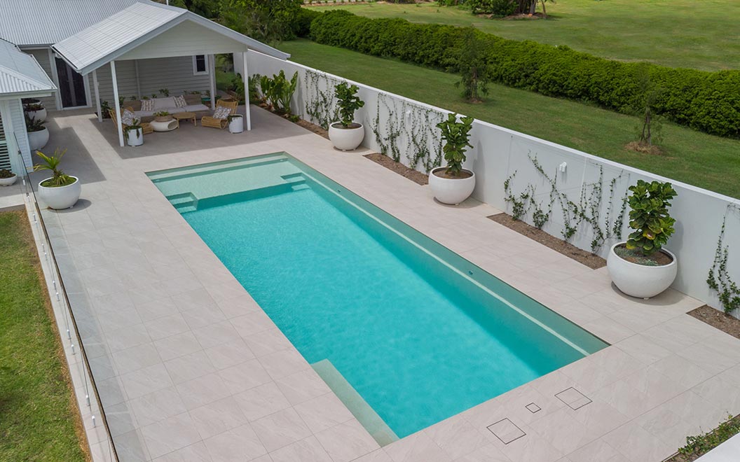 pool builders in Victor Harbour and Murray Bridge, Leisure Pools Acclaim in Ivory Sand