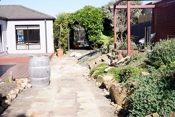 Jimmy Rees backyard before Leisure Pools transformation