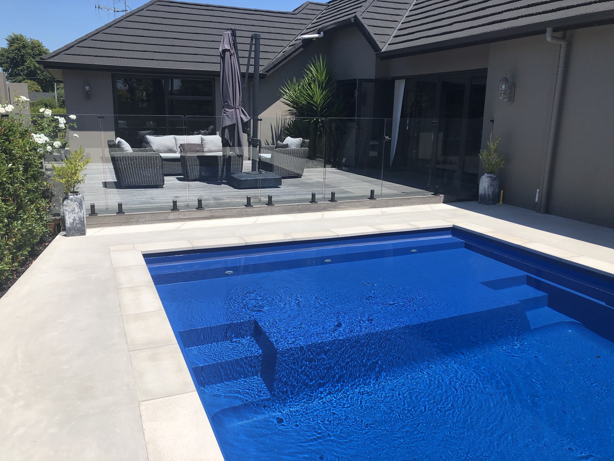 The Acclaim from the Leisure Pools range features a splash deck area