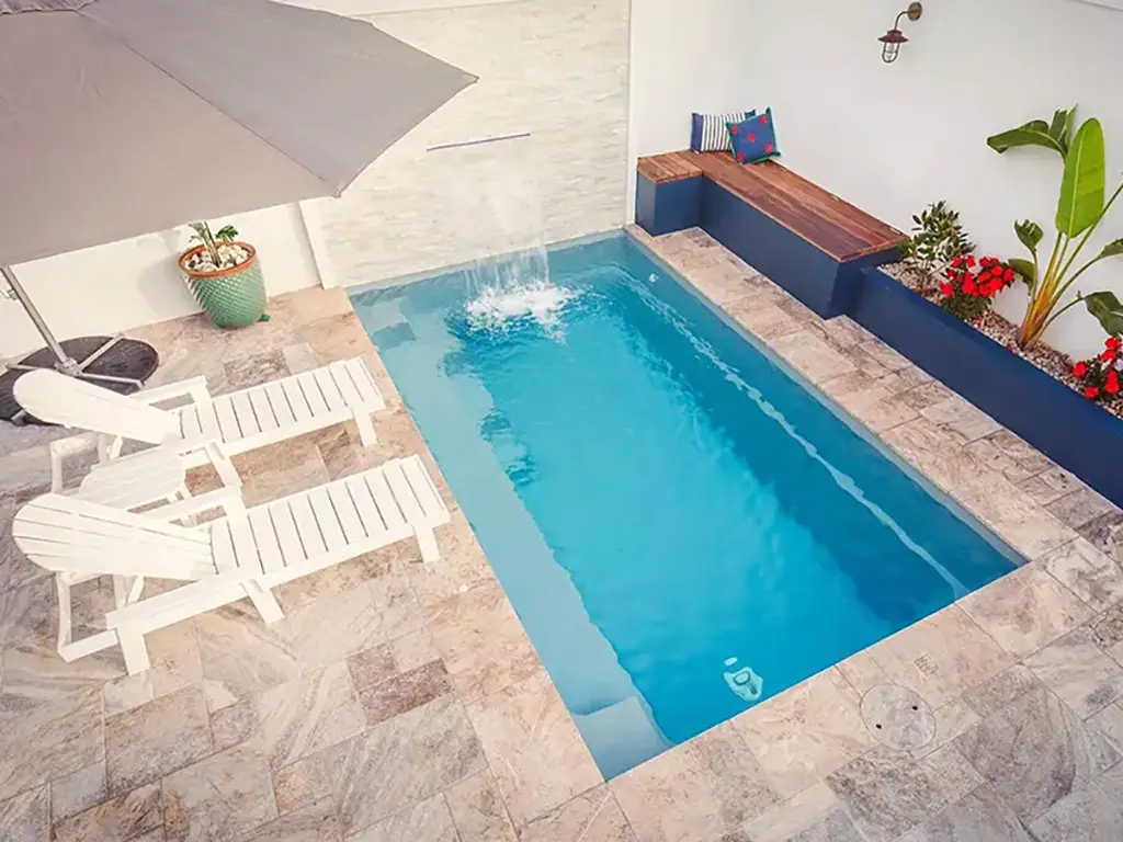 Leisure Pools Harmony fiberglass inground swimming pool