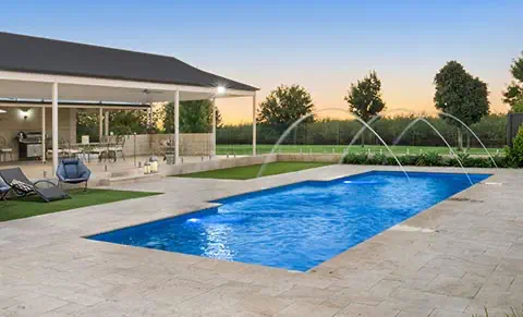 Leisure Pools Elegance fibreglass swimming pool model