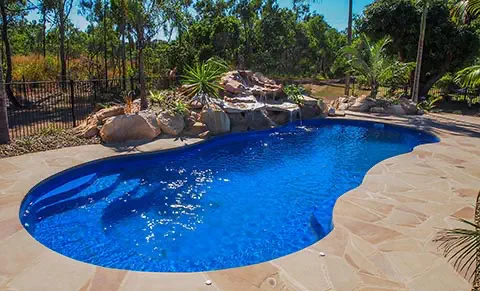 Leisure Pools Riviera fibreglass swimming pool model