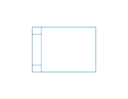Line Drawing of the The Platium Plunge pool - 5.00m x 3.50m