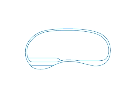 Drawing of the Tuscany Line fibreglass pool - 8.65m x 4.10m