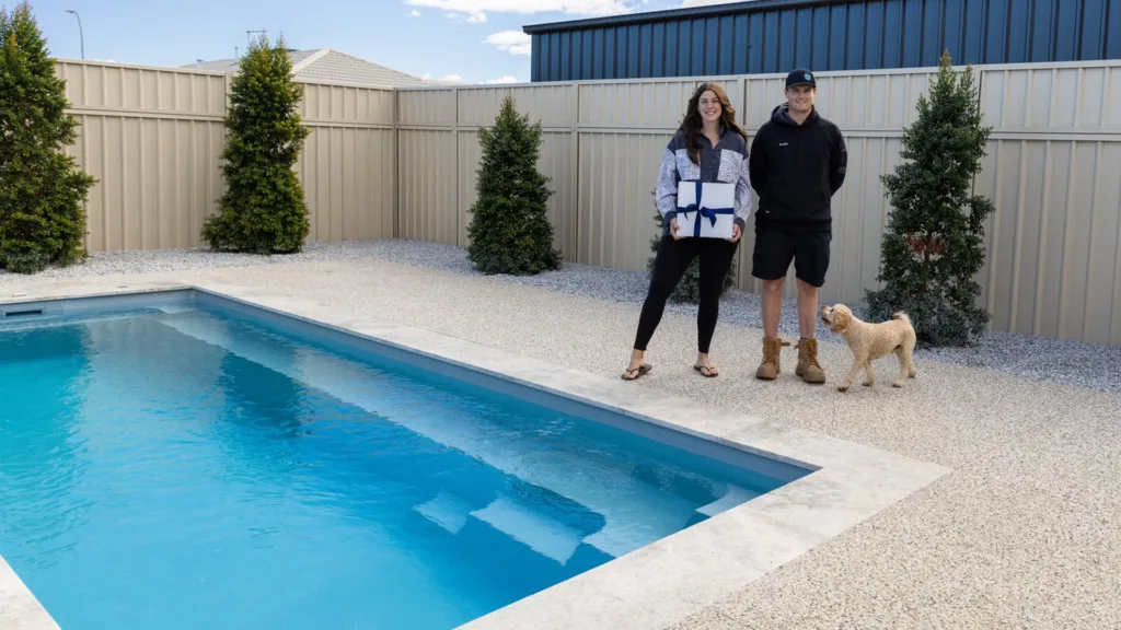 The Elegance in Sapphire Blue installed in Pauatahanui, NZ