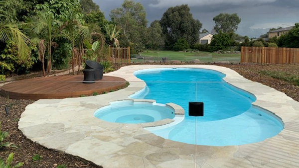 The Allure 12.00m in Shimmer White installed in Narree Warren North, VIC