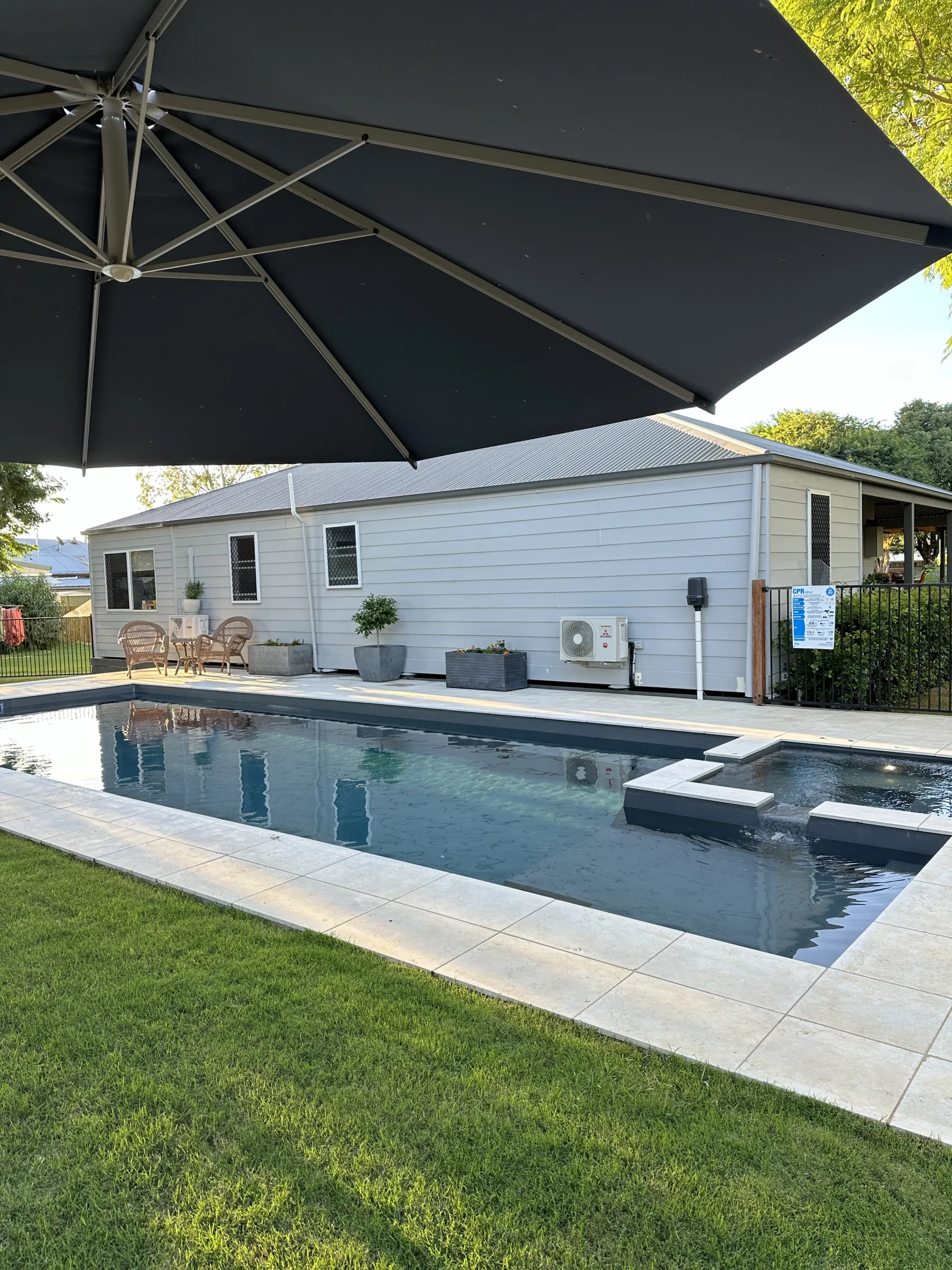 IMG LP AU Absolute 12 Graphite Grey Western Downs 002 Pool builders in Western Downs & Maranoa- Leisure Pools Western Downs & Maranoa