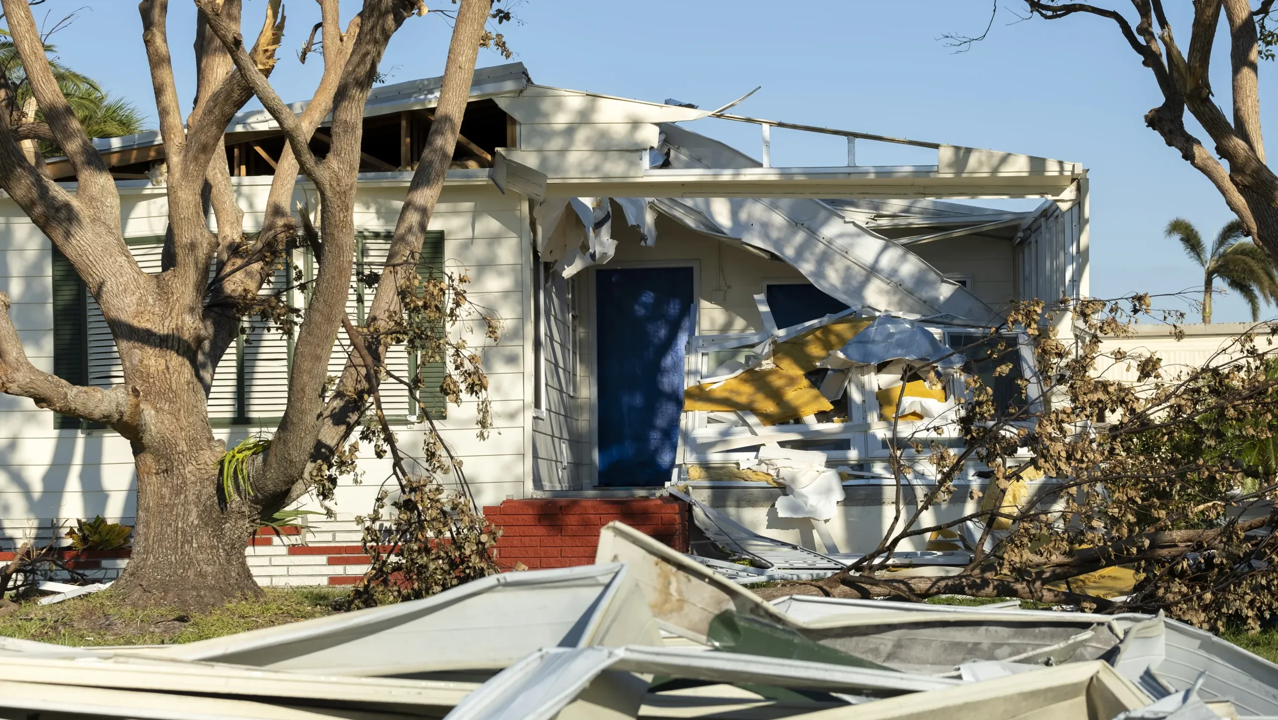 hurricane and cyclone post damage