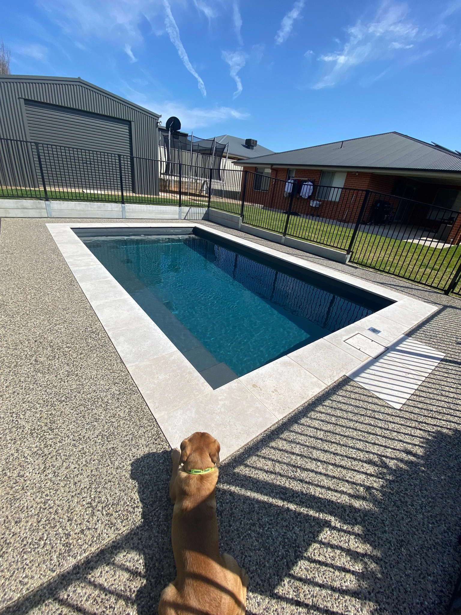 IMG LP AU Reflection Graphite Grey Poolside 2025 001 The Reflection in Graphite Grey installed in Albury-Wodonga, VIC