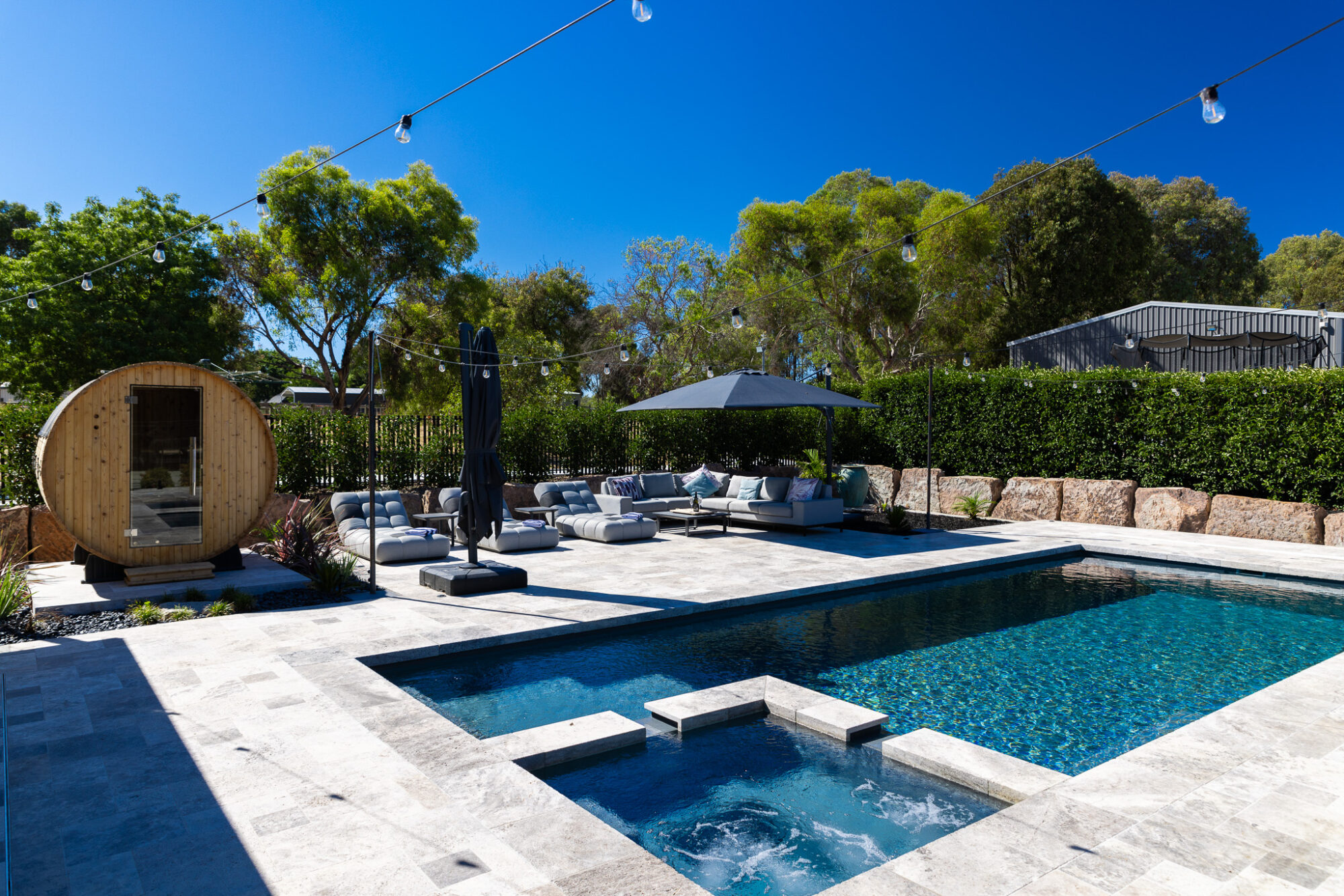 GV Unique The Absolute 10m Graphite Grey GV Unique The Absolute 10m Graphite Grey entertainer's dream backyard