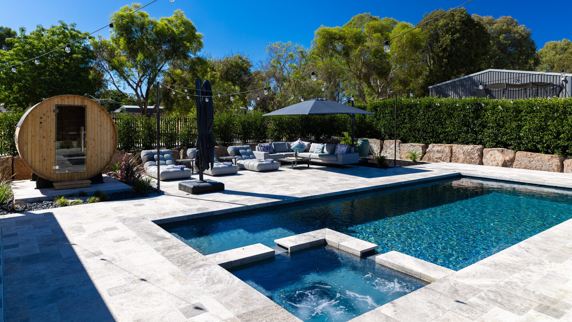 GV Unique The Absolute 10m Graphite Grey GV Unique The Absolute 10m Graphite Grey entertainer's dream backyard