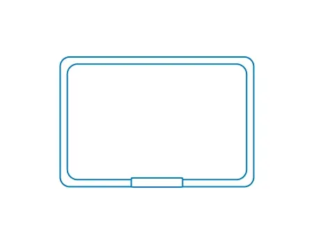 The Inlet Splash Deck with Single Spillover – line drawing The Inlet Splash Deck with Single Spillover - line drawing