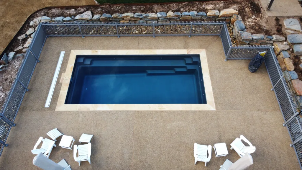 Quantum Pool Graphite The Reflection 8.00m in Graphite Grey installed by Leisure Pools & Spas ...