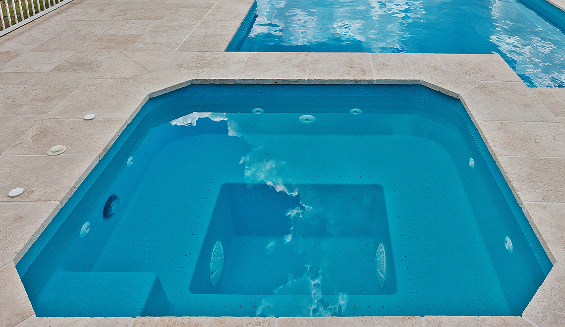 The Capri Spa 1.80m in Crystal Blue - Leisure Pools Toowoomba