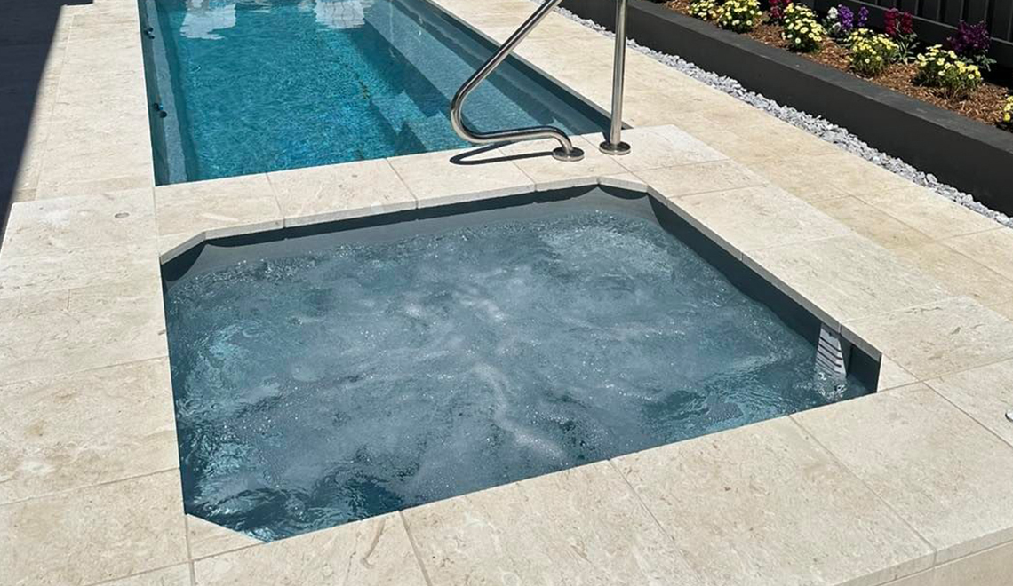 The Capri Spa 1.80m in Graphite Grey - Leisure Pools North Brisbane