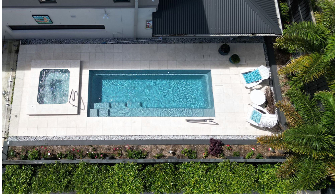 The Capri Spa 1.80m in Graphite Grey - Leisure Pools North Brisbane