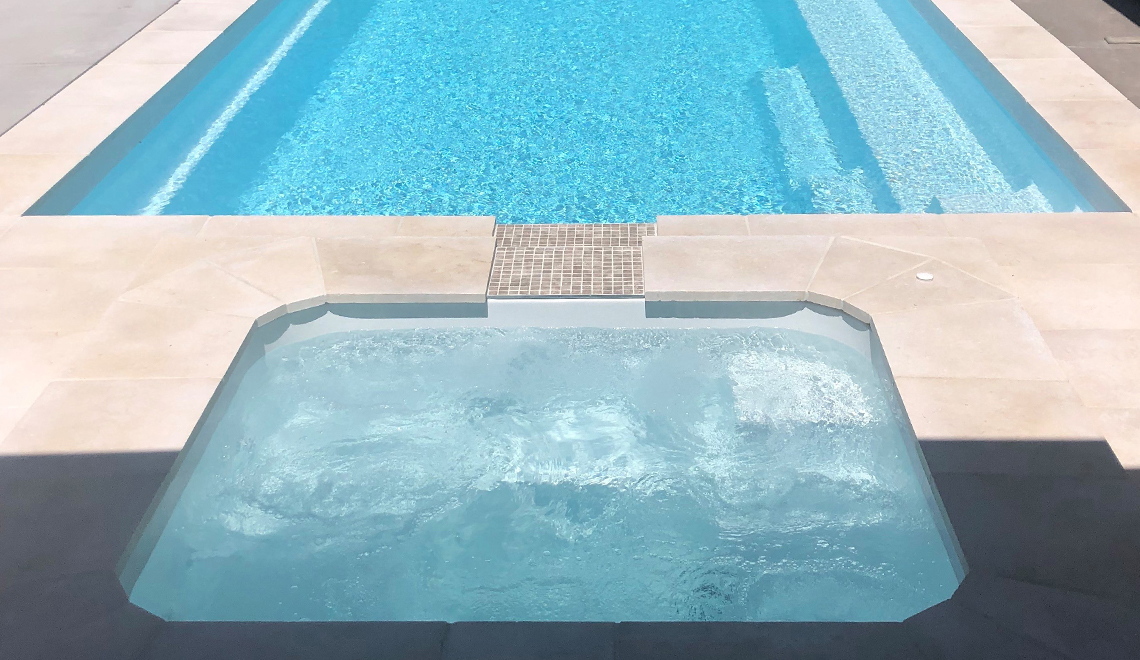 The Capri Spa 1.80m in Shimmer White - Leisure Pools North Brisbane