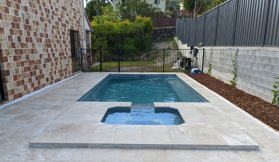 The Capri Spa 1.80m in Graphite Grey - Leisure Pools North Brisbane