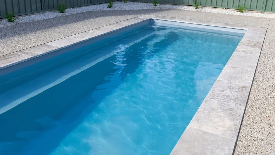 Leisure Pools The Harmony 7.00m Silver Grey GV Unique Pools & Landscaping