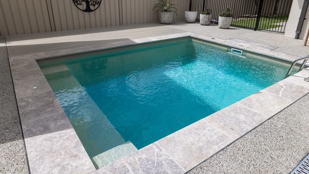 Leisure Pools The Platinum Plunge 4.50m Diamond Sand GV Unique Pools & Landscaping