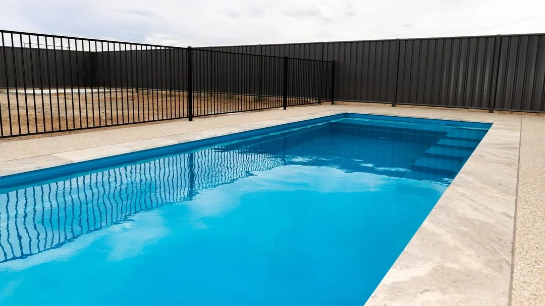 Leisure Pools The Precision 8.05m Crystal Blue GV Unique Pools & Landscaping