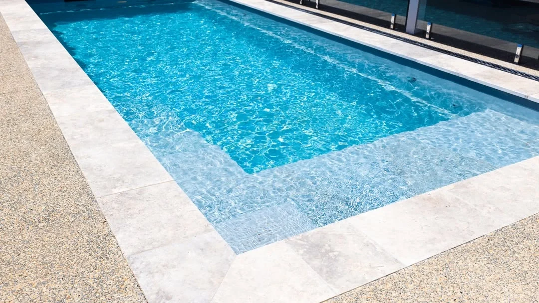 Leisure Pools The Precision 8.05m Silver Grey GV Unique Pools & Landscaping