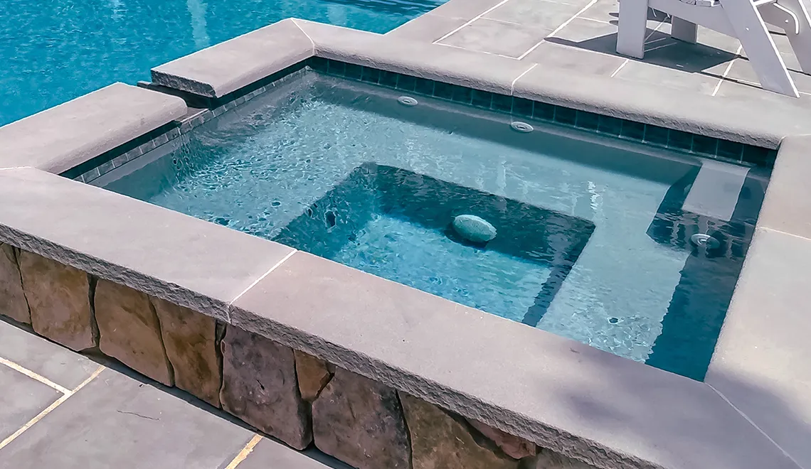 The Leisure Pools Amalfi Spa Silver Grey