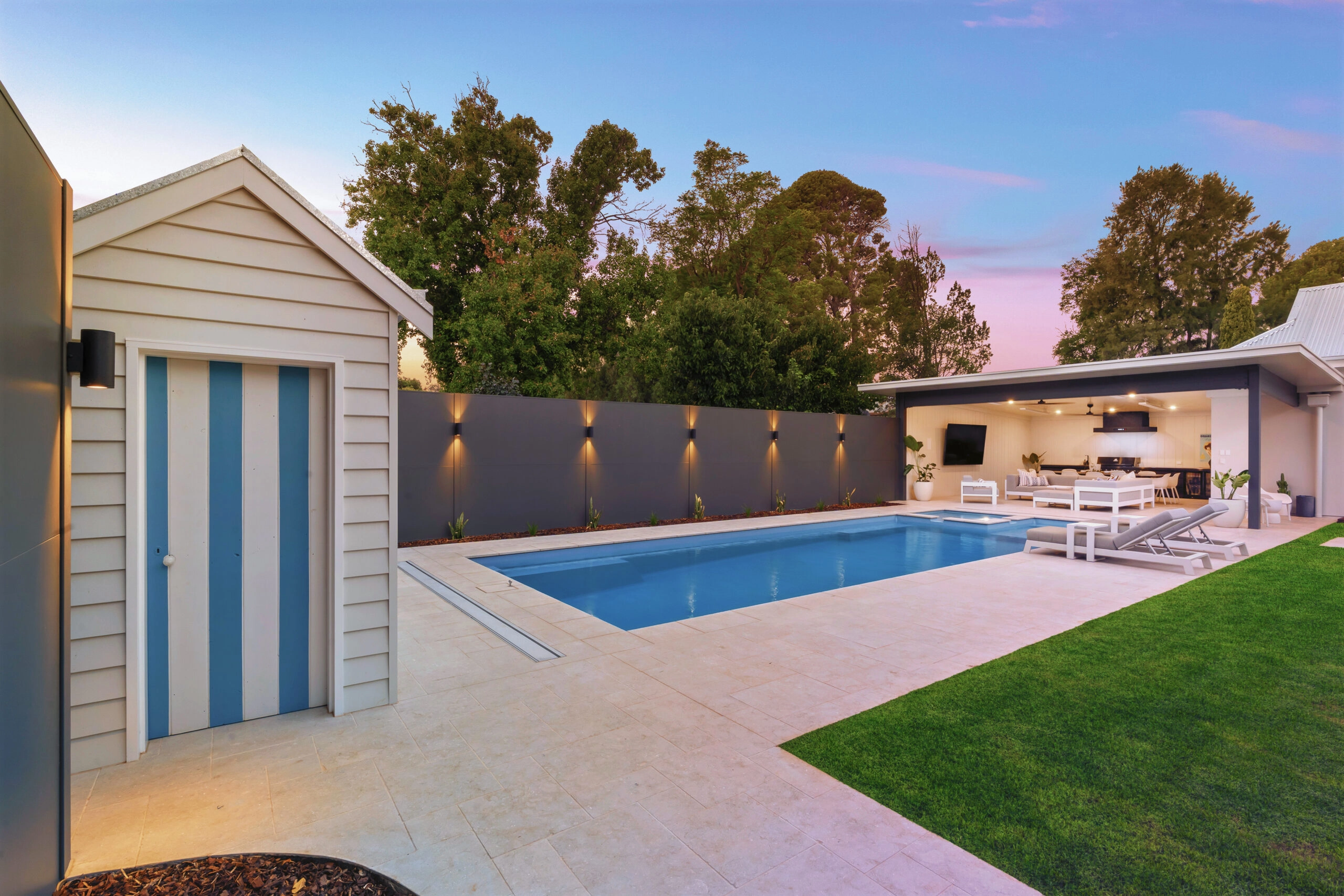 The Absolute 12.00m in Silver Grey installed by Riverscape Landscaping & Pools