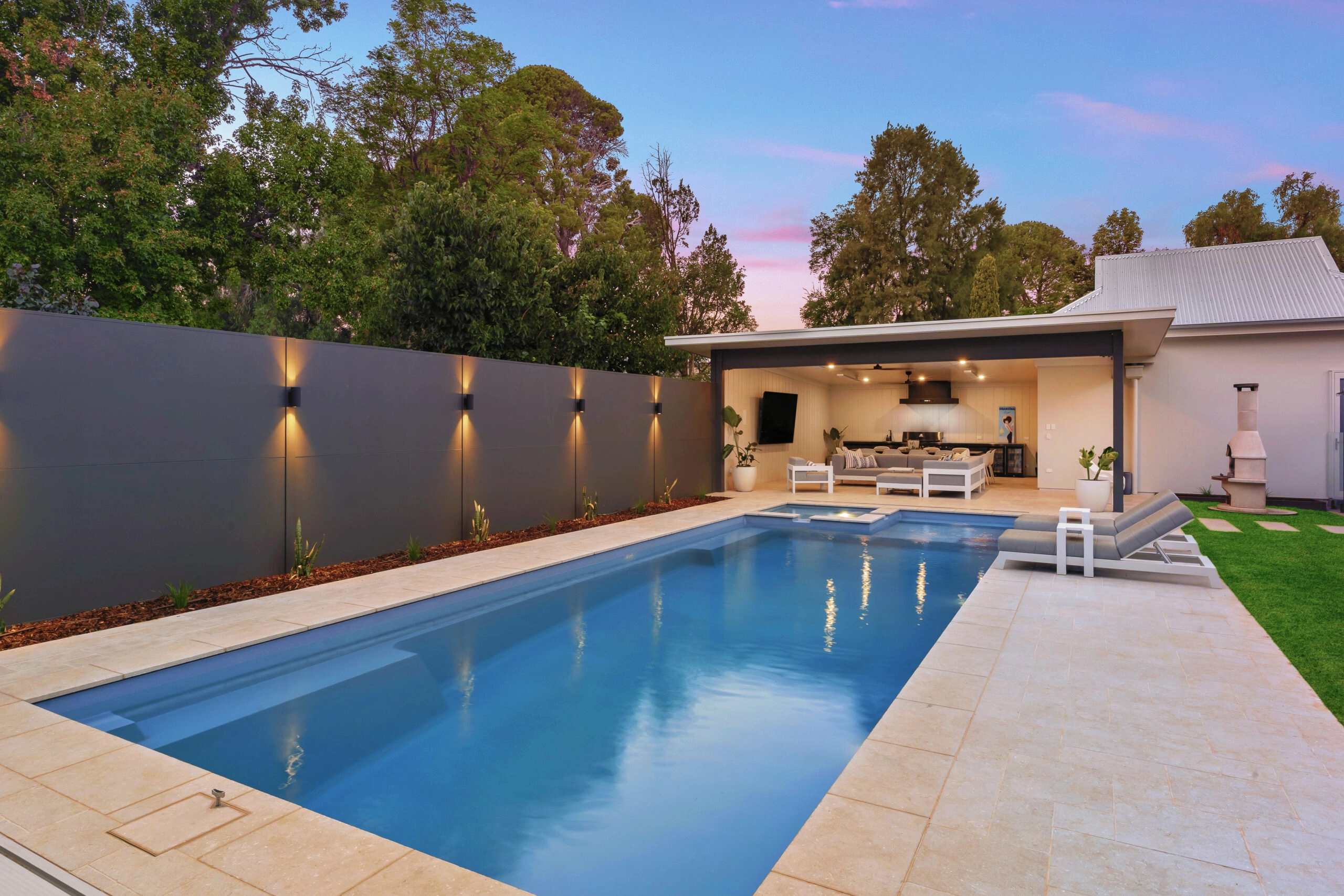 The Absolute 12.00m in Silver Grey installed by Riverscape Landscaping & Pools