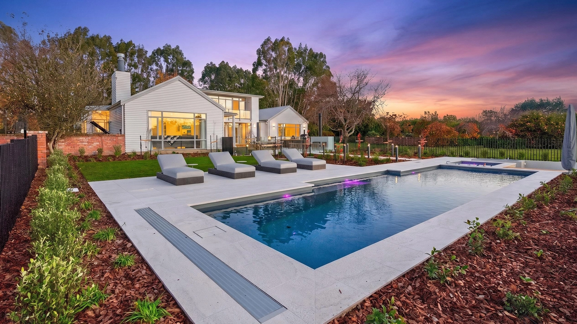 The Elegance 12.00m with The Amalfi Spa in Silver Grey installed by NZ Pools 